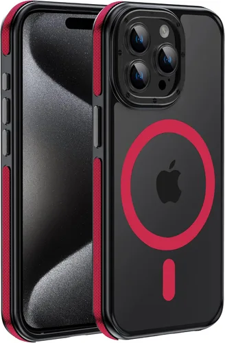 Vista 9 de Funda magnética fuerte para iPhone 12 Pro Max [Protección de grado militar de 10 pies] Compatible con MagSafe, funda protectora a prueba de golpes