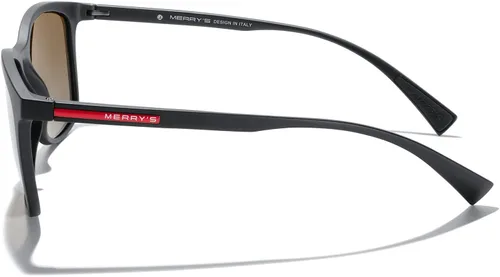 Vista 4 de MERRY'S Lentes de sol polarizados cuadrados para hombres y mujeres, ultraligeros, para conducir, pesca, golf, UV400 S8668