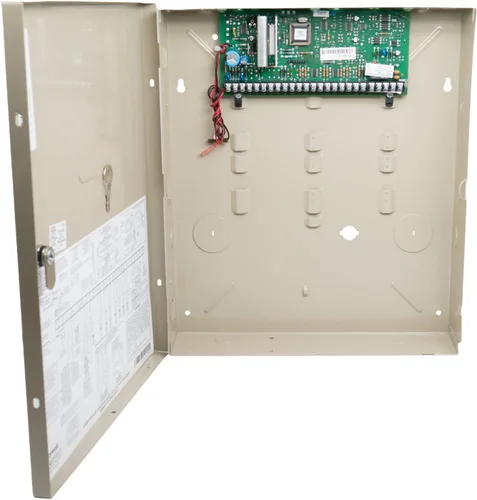 Vista 2 de Honeywell VISTA-20P Ademco Panel de control con batería Neptune NT1270 y transformador de reinicio automático 16.5VAC 40VA
