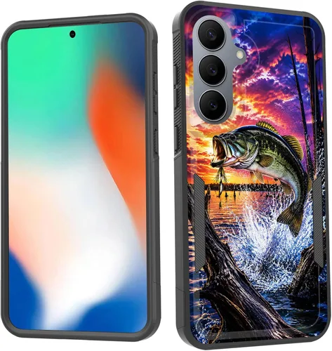 Vista 38 de Funda para Galaxy S26 FE, doble capa, protección contra caídas de grado militar de 10 pies, antideslizante, resistente a prueba de golpes, para Cruz