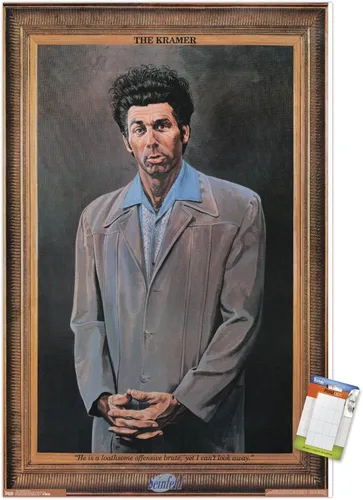 Vista 12 de Trends International Seinfeld - Póster de pared Kramer, 14.725 x 22.375 pulgadas, versión enmarcada de madera de granero Versión enmarcada Barnwood