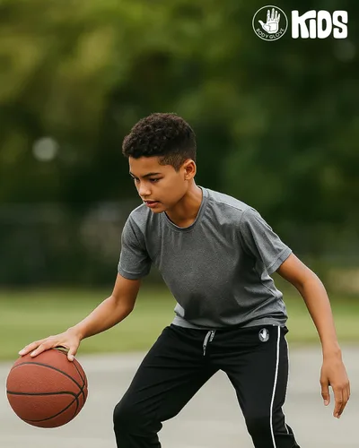 Vista 5 de Body Glove Pantalones de chándal para niños - Paquete de 4 Joggers de Tricot Performance para niños con cordón en la cintura - Pantalones deportivos