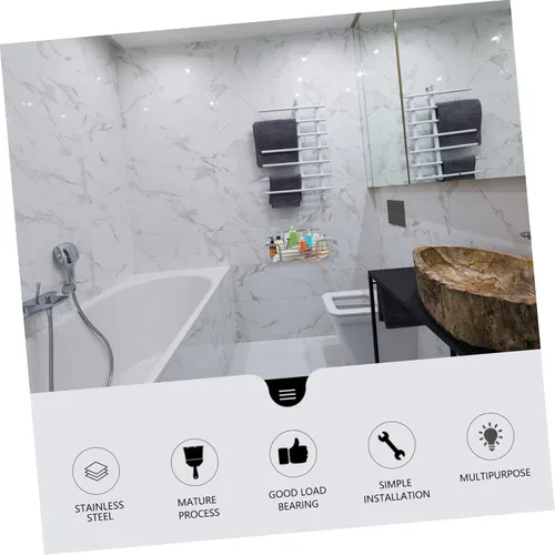 Vista 5 de ARTIBETTER Estante para secar platos, 2 unidades, estante de acero inoxidable, estantes de metal, organizador de alimentos, estante de baño