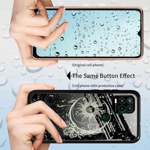 Vista 361 de Funda para Motorola Moto G Stylus 5G 2021 de vidrio templado, funda negra con diseño de mujer negra africana para mujeres y hombres, antiarañazos, a