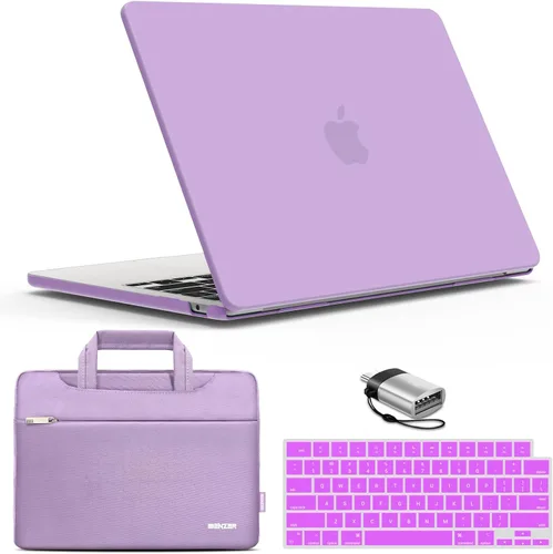 Vista 25 de IBENZER Compatible con MacBook Air de 13 pulgadas 2026 2025 2024 2023 2022 M4 A3240 M3 A3113 M2 A2681, carcasa rígida, funda y cubierta de teclado