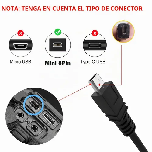 Vista 2 de UC-E6 Cable USB de repuesto para cámara de transferencia de fotos, cable compatible con Nikon CoolPix B500 DSLR cámara digital D3200 D7200 Coolpix