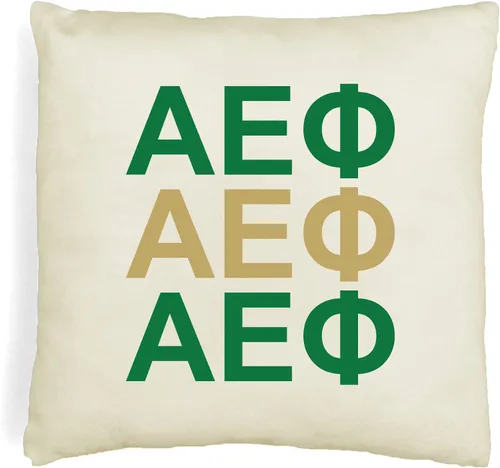 Vista 35 de sockprints Alpha Chi Omega - Funda de almohada con letras griegas de 18 x 18 pulgadas, fundas de almohada para hermandad de hermandad, almohada