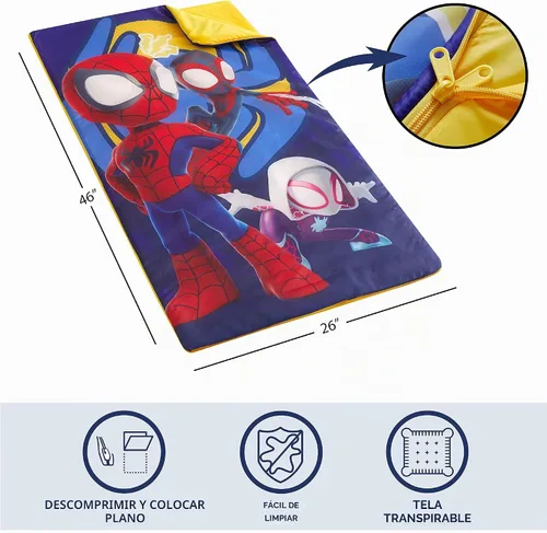Vista 3 de Set de Bolsa Bandolera y Pijama Spidey y sus increíbles amigos