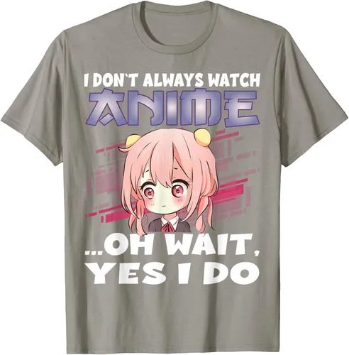 Vista 30 de Ver camiseta japonesa de anime con estampado de anime Girl, Negro, S