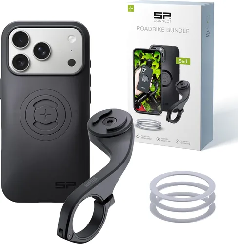 Vista 21 de SP CONNECT Paquete de bicicleta de carretera SPC+ Compatible con iPhone 11 Pro/XS/X Negro