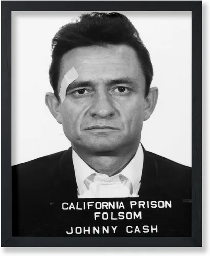Vista 7 de Monem Art Mugshot Print - Póster retro de ojos azules de Ol' - Arte de diccionario - Diseño de pared de retrato de músico famoso - Gran decoración