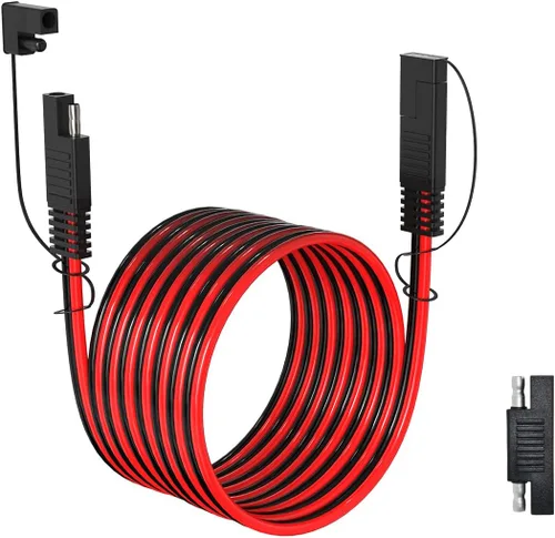 Vista 16 de ELFCULB 10AWG 1FT Cable de Extensión SAE SAE a SAE Arnés de Cable de Desconexión Rápida Conector SAE Enchufe SAE para Automotriz RV Batería Panel