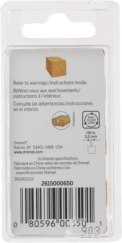 Vista 3 de Dremel 650 Broca de enrutamiento recto de 18 pulgadas gris