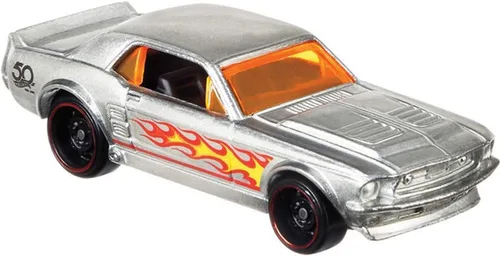 Vista 2 de Hot Wheels ZAMAC '67 Ford Mustang Coupé 1/8 50 aniversario
