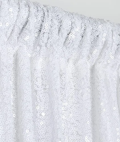 Vista 15 de ShinyBeauty Cortinas de Lentejuelas 2 Paneles 2ftx8ft Wine Telón de Fondo con Brillantina para Videos de YouTube Cortinas de Lentejuelas Borgoña