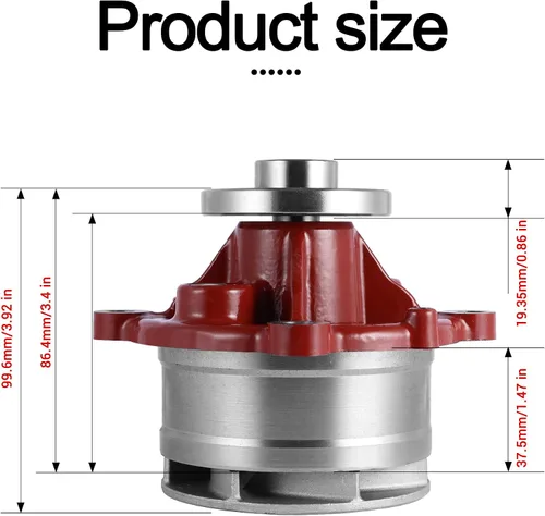 Vista 3 de AULINK 02937441 Bomba de agua 04500930 04259548 04206613 04205929 para Deutz TCD2013 TCD2012 108 118 128 120 130 150 175 BF4 M1012 , Volvo EC210