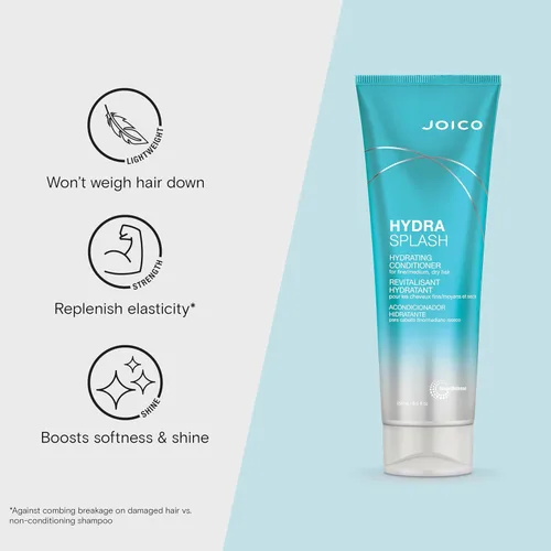 Vista 4 de Joico HydraSplash - Champú y acondicionador hidratante Para cabello fino, medio y seco Reponer la humedad Añade hidratación y suavidad Con