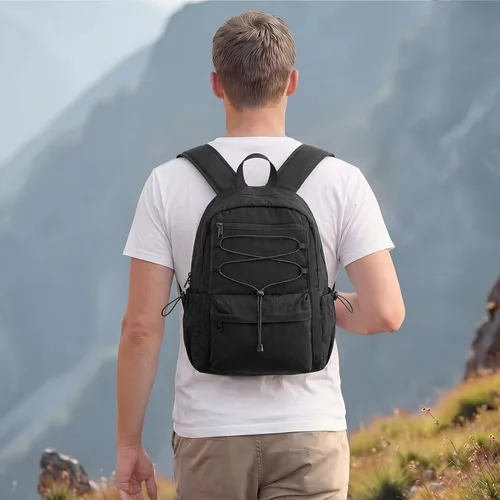 Vista 7 de G4Free Mochila pequeña de 20L para mujer y hombre Negro