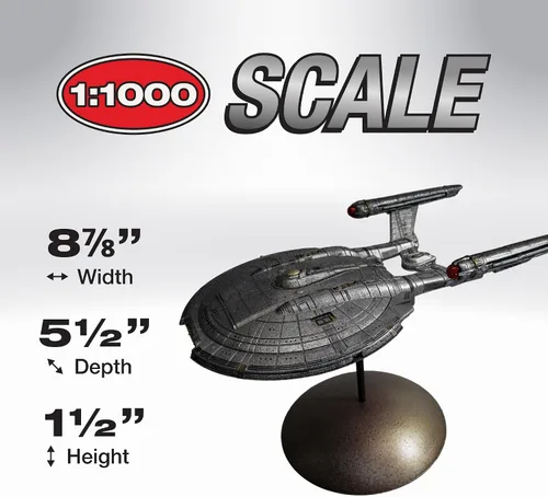 Vista 4 de Polar Lights Star Trek NX-01 Enterprise (Snap) Kit de modelo a escala 1:1000 2T
