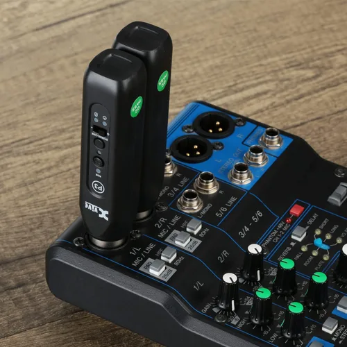Vista 3 de Xvive P3 Receptor Bluetooth XLR Inalámbrico, Adaptador Bluetooth para Altavoces, Mezclador de Audio, Sistemas de Sonido, Sistemas de DJ, Recargable