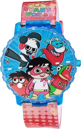 Vista 2 de Accutime Reloj oficial Ryan's para niños, color azul, Azul, Reloj de cuarzo