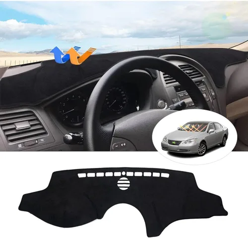 Vista 50 de CARTIST Cubierta negra para salpicadero para Toyota Solara 2004-2008, antideslizante, antirreflejo, protección UV, tapete interior de primera calidad