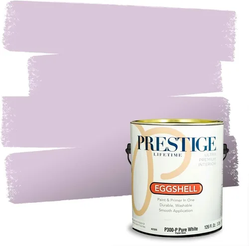 Vista 18 de PRESTIGE Pinturas de pintura interior e imprimación en uno, 1 galón, plano, combinación comparable de Sherwin Williams* Kimono Violet*