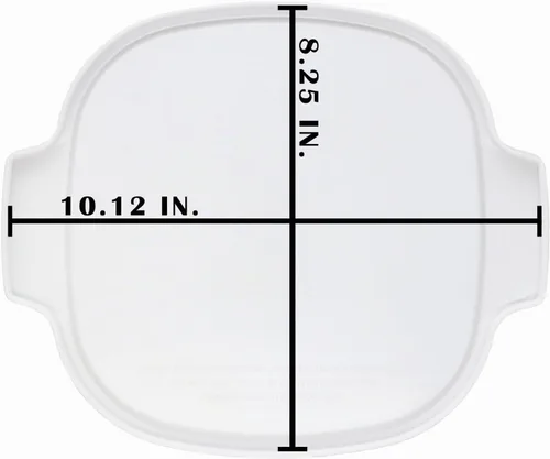 Vista 2 de CorningWare Tapas de plástico blancas A-2-PC de 2 cuartos y 3 cuartos