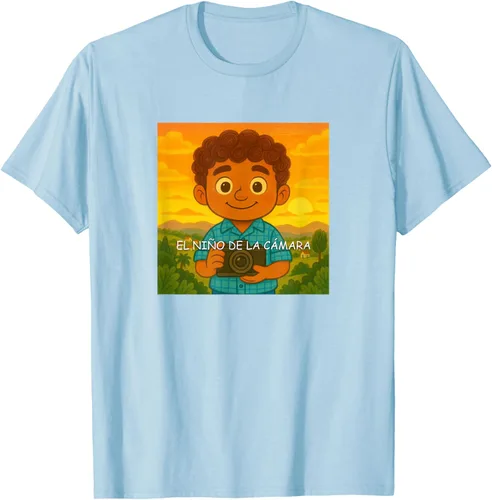 Vista 113 de Camiseta El Niño de la Cámara – Diseño Oficial del Cuento Ilustrado