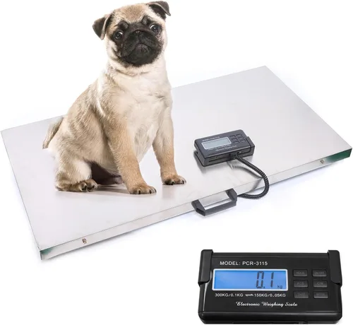 Vista 10 de Báscula digital de ganado de plataforma grande de 440 libras con pantalla LCD Postal Heavy Duty Parcel Scale Escala de peso de acero inoxidable