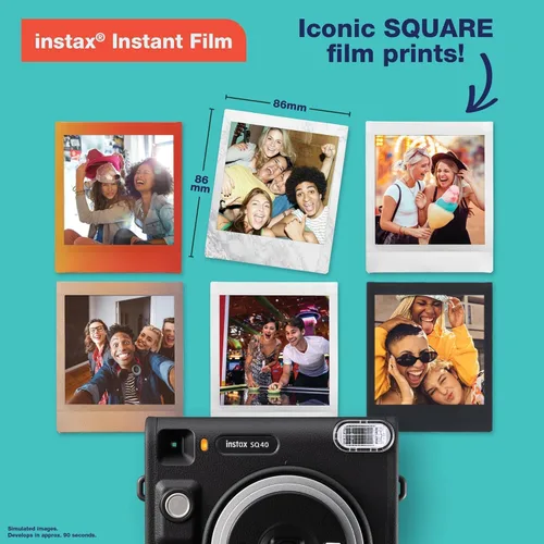 Vista 5 de Fujifilm Cámara instantánea Instax Square SQ40 (cámara + película extra (40 exposiciones))
