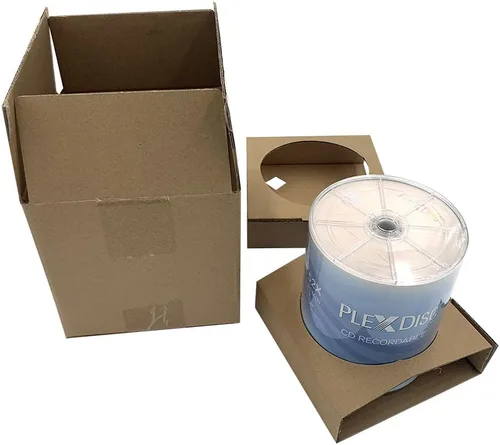 Vista 2 de CD-R - Discos en blanco con logotipo de 700 MB y 52X, paquete de 100 unidades CD grabables a granel para grabación de música, audio y datos