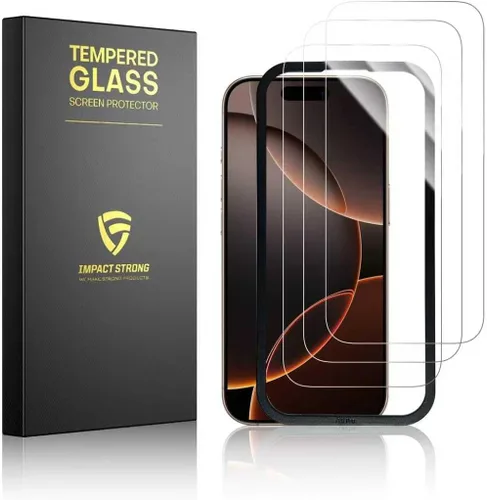 Vista 11 de ImpactStrong Protector de pantalla de vidrio templado inastillable para iPhone 11 Pro/iPhone XS/iPhone X, marco de fácil instalación, sin burbujas