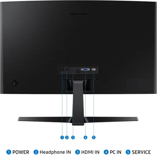 Vista 8 de Samsung Monitor de computadora curvo Essential S3 (S36GD) Series FHD 1800R
