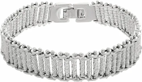 Vista 6 de LIFETIME JEWELRY Riccio Bar Bracelet 24k Real Gold Plated for Women and Men (10mm & 13mm)