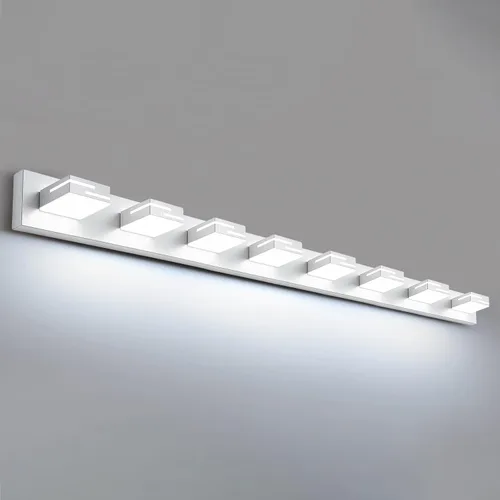 Vista 36 de Lámparas LED modernas para tocador de baño, 3 luces, 5CCT, regulables, luces de tocador negro mate para accesorios de iluminación de baño sobre