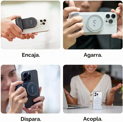 Vista 3 de ShiftCam Kit de viaje esencial, paquete de creador móvil para vlogging Piedra