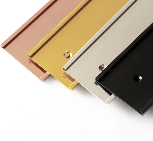 Vista 2 de Soporte de aluminio para placa de identificación de escritorio de oficina de 2 x 8 pulgadas (negro mate) 1 paquete