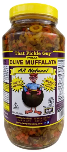 Vista 8 de That Pickle Guy Muffalata de oliva clásico estilo New Orleans, picante, todo natural, 24 onzas