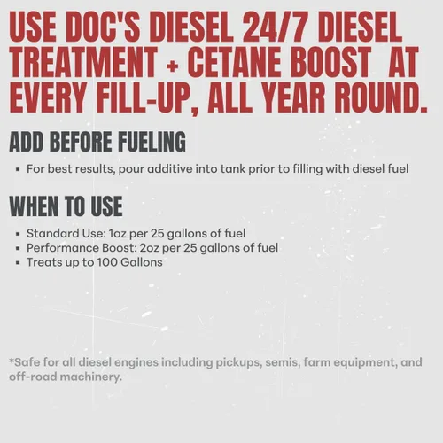 Vista 7 de Doc's Diesel 24/7 Cetane Boost + aditivo todo en uno, 16 onzas, trata 400