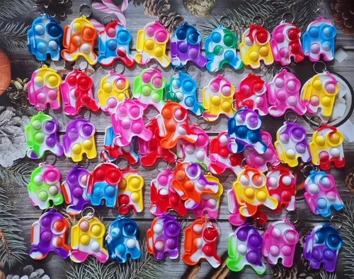 Vista 4 de Paquete de 30 unidades para niños, regalos de fiesta de San Valentín y regalos para estudiantes en el aula, juguetes sensoriales de burbujas