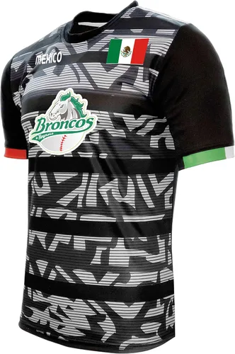 Vista 2 de Jersey México Broncos de Reynosa 100% poliéster, negrogris_fabricado en México
