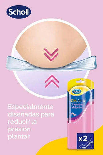 Vista 4 de Scholl Gel Activ - Plantillas para zapatos abiertos, 1 par