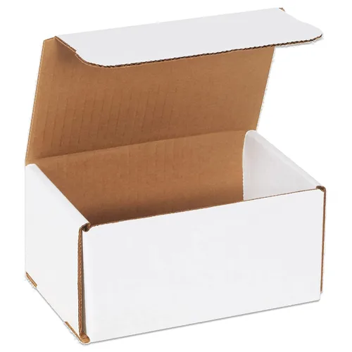 Vista 7 de Box USA Cajas de envío pequeñas 5"L x 4"W x 3"H, paquete de 50 - Cajas blancas a prueba de aplastamiento para embalaje, almacenamiento, regalos