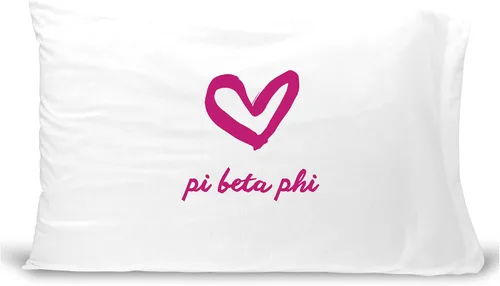 Vista 11 de sockprints Funda de almohada Alpha Chi Omega - Nombre de la hermandad con diseño de corazón. Funda de almohada 100% algodón tamaño estándar 20 x 30