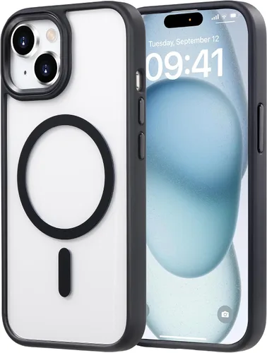 Vista 58 de Tigowos Funda magnética para iPhone 15, resistente a las caídas, sensación de piel mate, a prueba de golpes, ajuste delgado para iPhone 15, negro