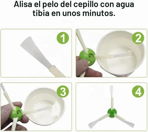 Vista 5 de Piezas de repuesto para aspiradora iRobot Roomba i7 i7+ i2 i3 i3+ i4 i4+ i6 i6+ i8 i8+/Plus j7 j7+ E5 E6 E7, Series I, E y J, 2 juegos de cepillos