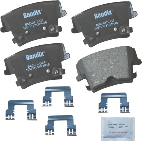 Vista 72 de Bendix Priority1 CFC154 - Juego de pastillas de freno de disco para Avanti II, Century, LeSabre, Regal, Riviera, chasis comercial, DeVille