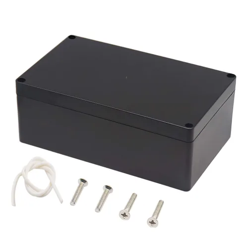 Vista 25 de Zulkit. - Caja de plástico impermeable ABS IP65. - Caja de derivación eléctrica - color negro.