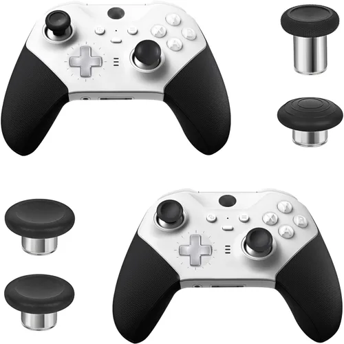 Vista 5 de Palillos de repuesto de metal para Xbox Elite Controller Series 2 Core el paquete de componentes incluye 4 joysticks magnéticos intercambiables 4